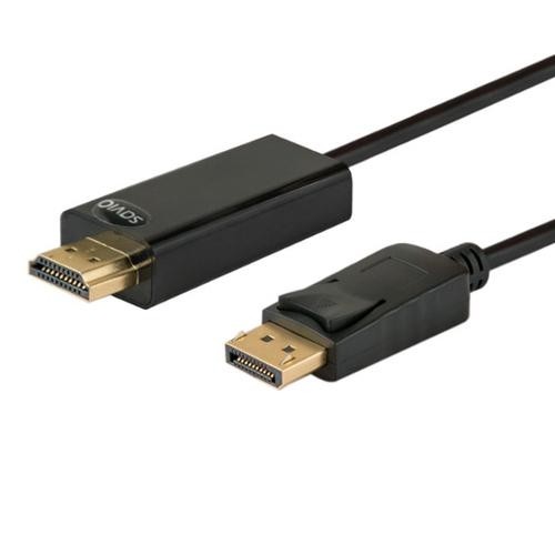 Savio CL-56 cable gender changer DP HDMI A Black image 1