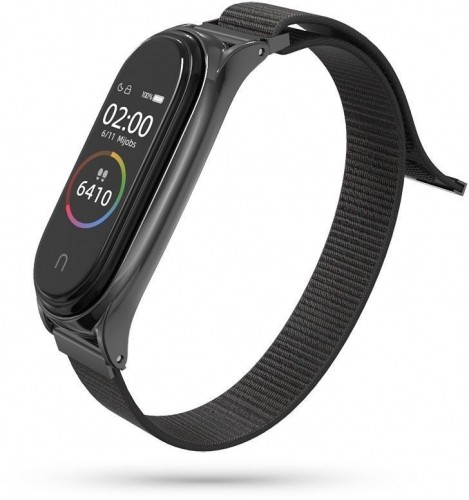 Tech-Protect watch strap Nylon Xiaomi Mi Band 5/6, black image 1