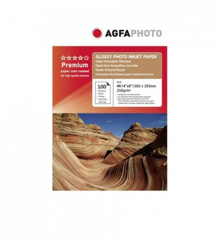 Agfaphoto photo paper 10x15 Glossy 210g 100 sheets image 1