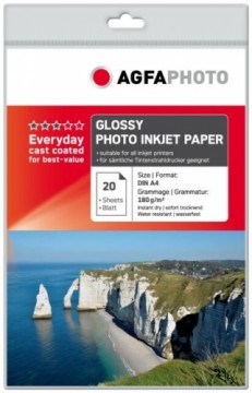 Agfaphoto fotopapīrs A4 Everyday Glossy 180g 20 lapas