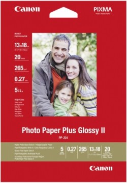 Canon fotopapīrs 13x18 265g glancēts 20 lapas (PP-201)