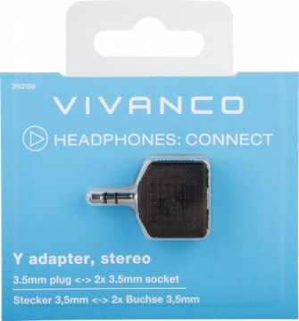Vivanco adapteris 3,5mm - 2x3,5mm (39269)