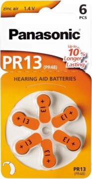 Panasonic Batteries Panasonic батарейка для слухового аппарата PR13L/6DC