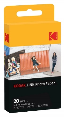 Kodak photo paper Zink 2x3 20 sheets image 1