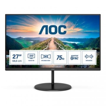 AOC V4 Q27V4EA LED display 68.6 cm (27&quot;) 2560 x 1440 pixels 2K Ultra HD Black