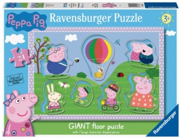 RAVENSBURGER puzzle Peppa Pig Shaped, 24pcs., 03026