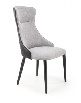 Halmar K434 chair color: light grey / black