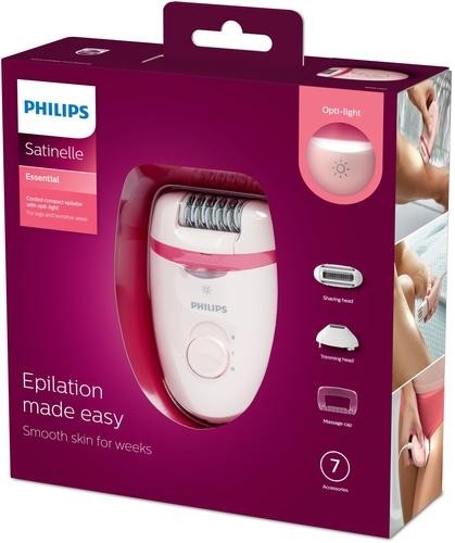 Philips Satinelle Essential With opti-light Corded compact epilator image 2