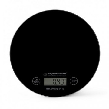 Esperanza EKS003K kitchen scale Black Countertop Round Electronic kitchen scale