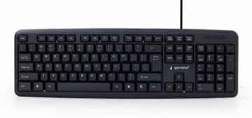 Gembird KB-U-103-RU Standard, Wired, Keyboard layout EN/RU, 1.4 m, Black, 424 g
