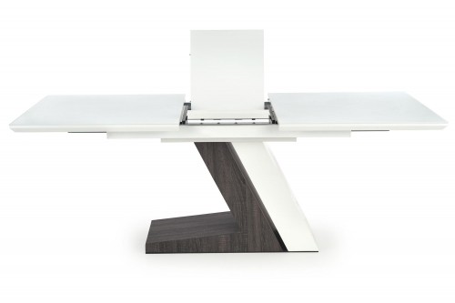 Halmar MORTIS extension table, color: white / dark grey image 2