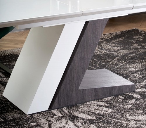 Halmar MORTIS extension table, color: white / dark grey image 5