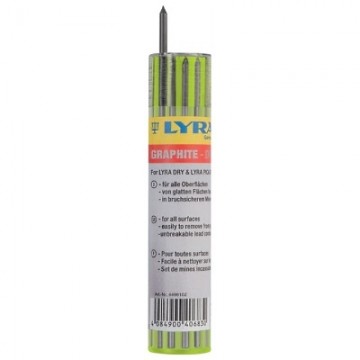 Kodoliņi celtniecības zīmulim Lyra Dry Graphite 2B