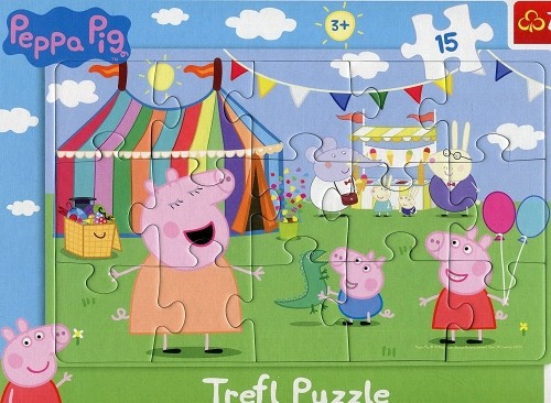 Trefl Puzle rāmī "Peppa Pig",15 gab. image 2