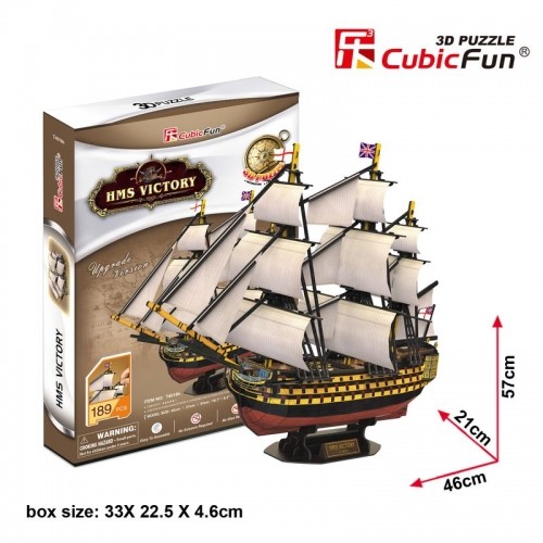 CubicFun 3D puzle kuģis HMS Victory image 1