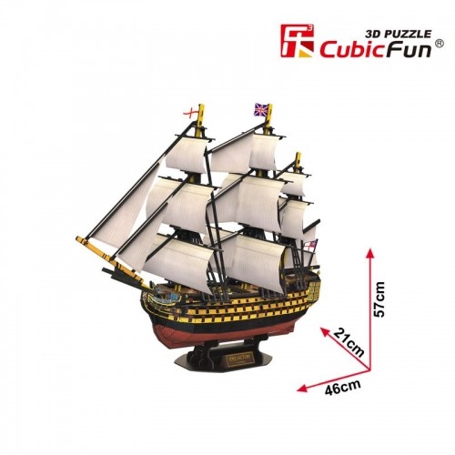 CubicFun 3D puzle kuģis HMS Victory image 4