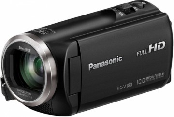 Panasonic HC-V180, melns