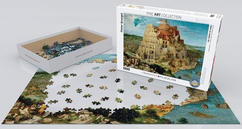 PIATNIK Puzle 1000 Bruegel Babilonas tornis image 2