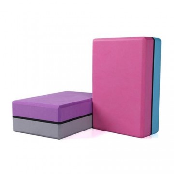 YG026-3 Блок для йоги, розовый + синий