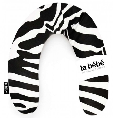 La Bebe™ Rich Maternity Pillow Art.8210 Zebra Подковка для сна, кормления малыша 30x104 cm image 1