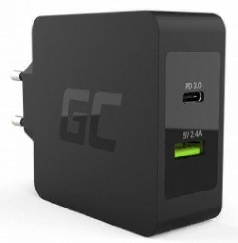 Green Cell CHAR10 USB-C Black image 1