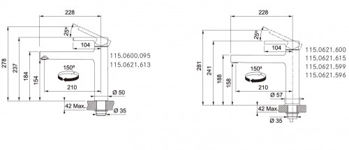 Franke CENTRO Chromed/Grey 115.0621.599 Virtuves ūdens maisītājs image 2