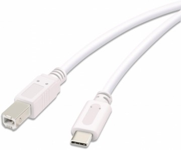 Vivanco кабель USB-C - USB-B 3 м, белый (45356)
