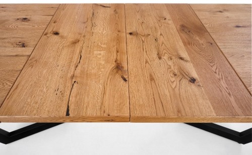 Halmar MASSIVE extension table, color: light oak / black image 1