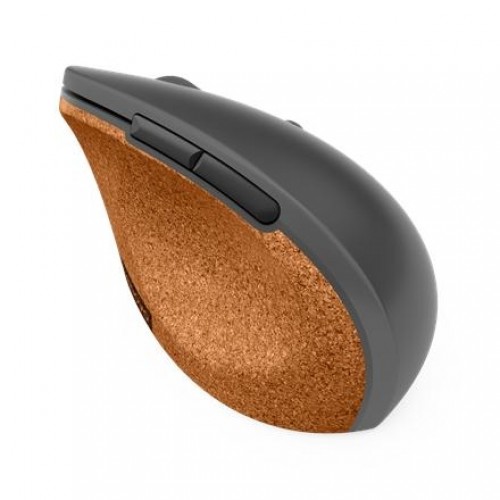 Lenovo Go Wireless Vertical Mouse Storm grey with natural cork, USB-A image 1