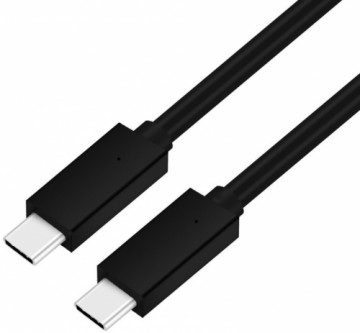 Platinet кабель USB-C - USB-C 5A 100W 2 м, черный (45579)