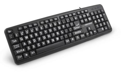 Esperanza EK129 keyboard USB QWERTY UK English Black image 2