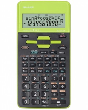Школьный калькулятор Sharp SH-EL531THGR, зеленый