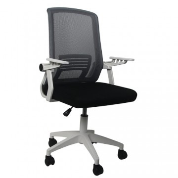 Biroja krēsls Biroja krēsls 53.5x57xH89-99cm balta/melna