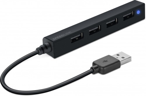 Speedlink USB hub Snappy Slim 4 portu (SL-140000-BK) image 1