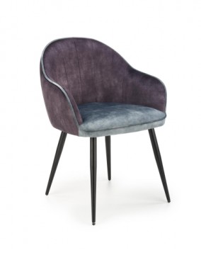 Halmar K440 chair color: dark grey / blue