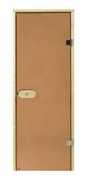 HARVIA STG 8 x 19 (D81901L) 790x1890 mm, Bronze/Alder All-glass sauna door