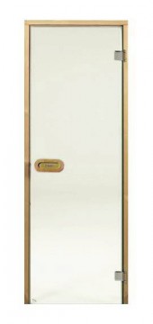 HARVIA STG 8 x 19 (D81904L) 790x1890 mm, Clear/Alder All-glass sauna door