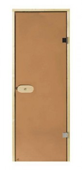 HARVIA STG 9 x 19 (D91901L) 890x1890 mm, Bronze/Alder All-glass sauna door