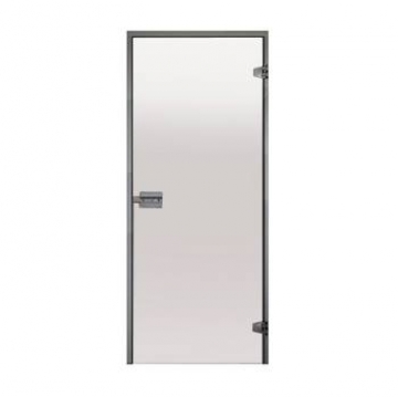 HARVIA 9 x 21 (DA92105) 890x2090 mm, Satin/Alu tvaika pirts durvis