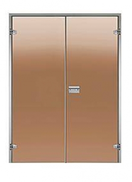 HARVIA 13 x 19 (DPA9999X PR) 1315x1890 mm, Bronze/Alu Steam Sauna Door
