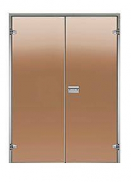 HARVIA 15 x 19 (DPA9999X PR) 1515x1890 mm, Bronze/Alu tvaika pirts durvis