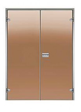 HARVIA 17 x 19 (DPA9999X PR) 1715x1890 mm, Bronze/Alu Steam Sauna Door