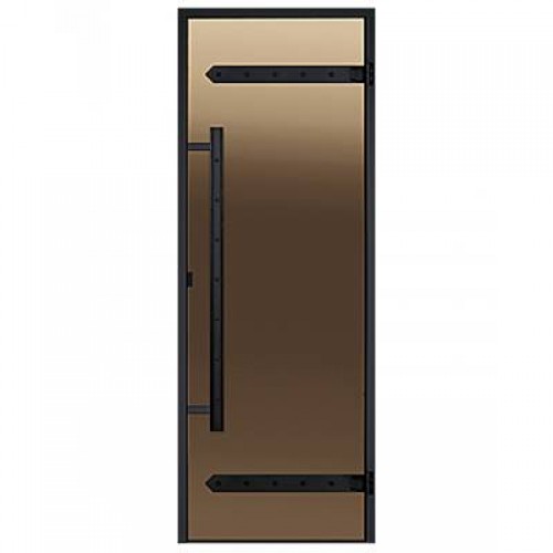 HARVIA LEGEND 9 x 19 (DA91901L) 890x1890 mm, Bronze/Alu Steam Sauna Door image 1