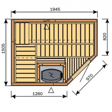 HARVIA Variant Formula S2015R sauna