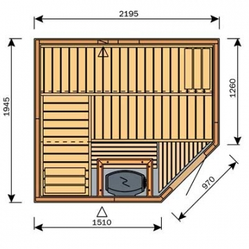 HARVIA Variant Formula S2220R sauna