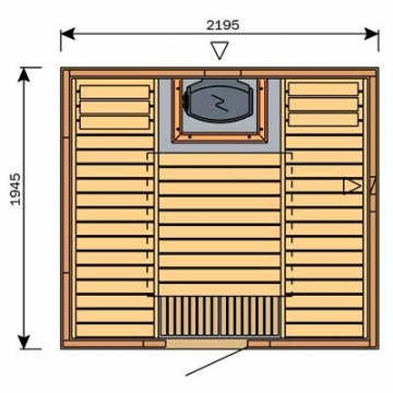 HARVIA Variant Formula S2220H sauna