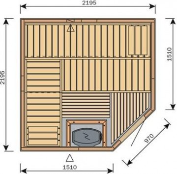 HARVIA Variant Formula S2222R sauna