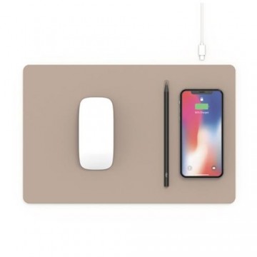 POUT Mouse pad with high-speed wireless charging HANDS 3 PRO latte Beige