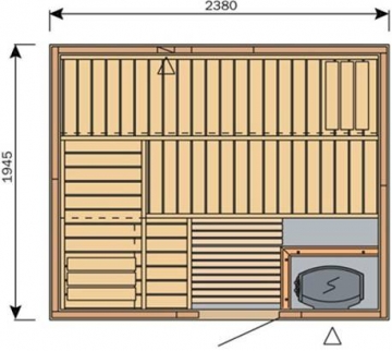 HARVIA Variant Formula S2520 sauna