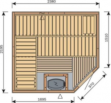 HARVIA Variant Solar SZS2522R sauna